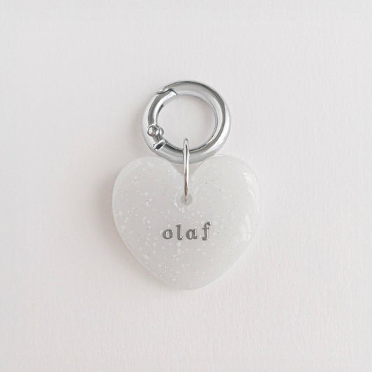 "Winter Exclusive"　Heart Tag - Mono (snow white)