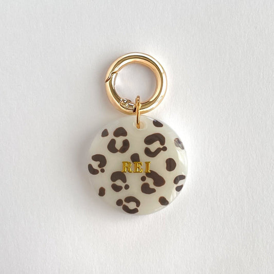 Circle Tag - Leopard (brown)