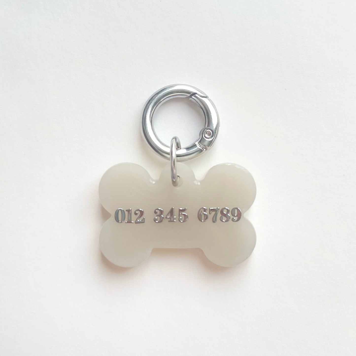 “tabby Limited”  Bone Tag -  Starlight (moon stone)